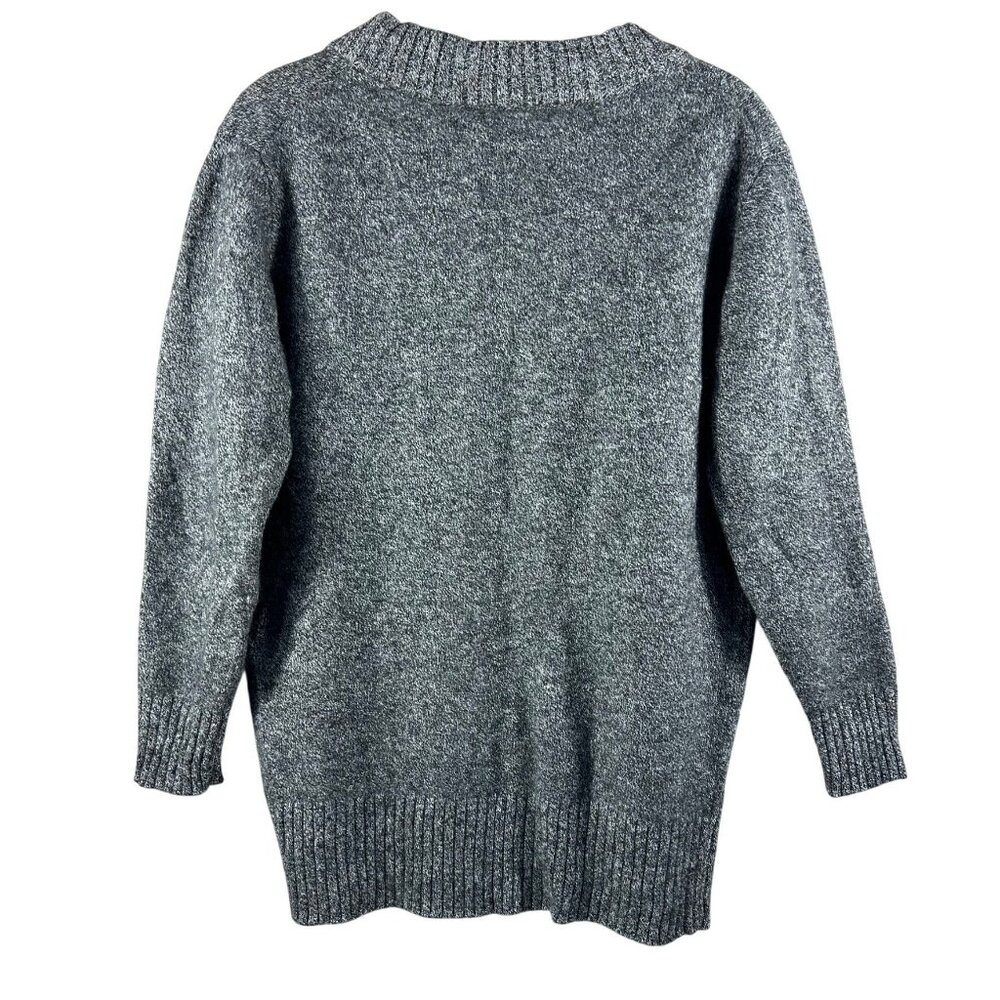 Athleta Women's sz M Sweater Wool Blend Comfy Athlesure Heavy V-Neck - Picture 2 of 10